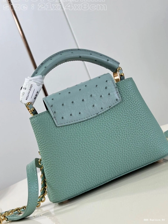 Aaa replica ru VUITTON MINI-22*12*8CM LOUIS CAPUCINES 0814